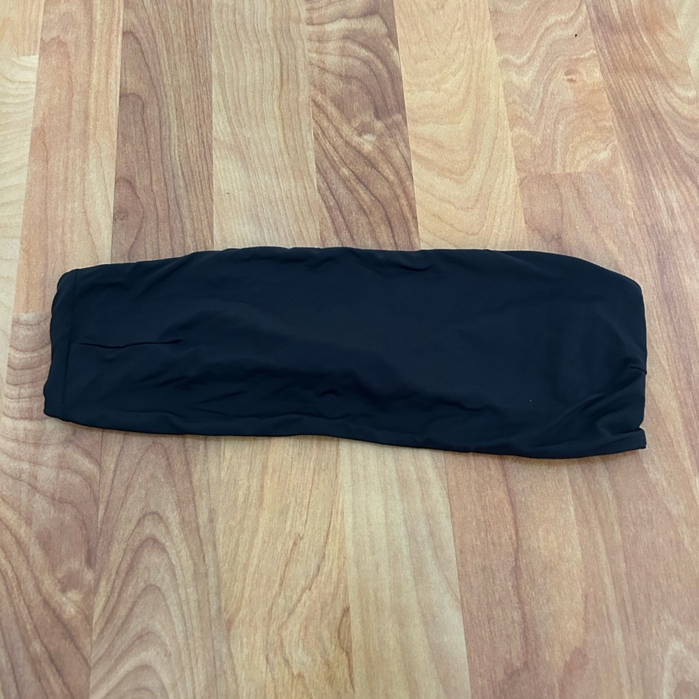 Toast Swim Black Slide Bandeau Top